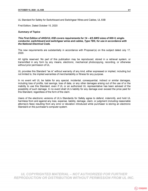 UL 83B PDF UL 83B PDF